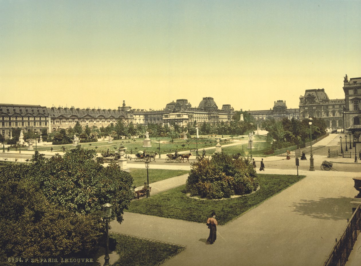 Louvre, Paris, ca. 1890-1900 af Detroit Publishing Co.