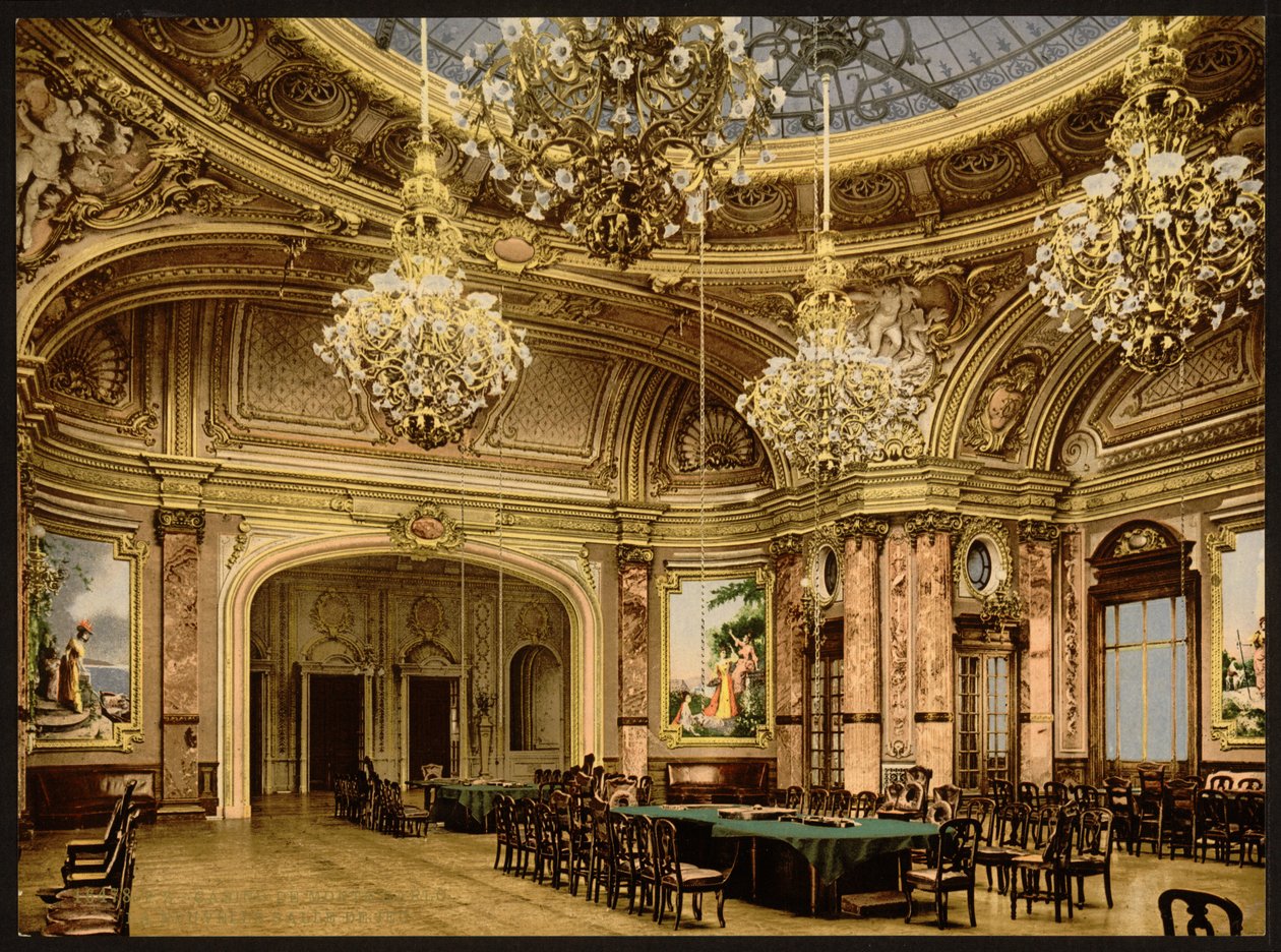 The New Gambling Room, Monte Carlo, Riviera, Monaco af Detroit Publishing Co.