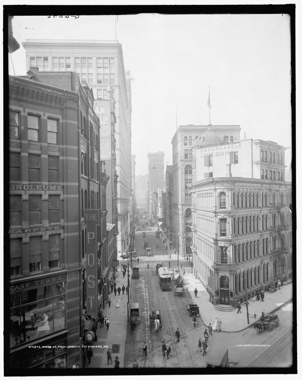 Wood St. fra Liberty Avenue, Pittsburgh, Pa. af Detroit Publishing Co.
