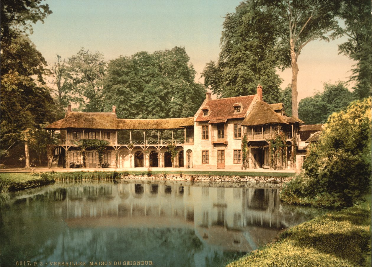 Petit Trianon Park, Maison du Seigneur, Versailles, ca. 1890-1900 (fotokrom) af Detroit Publishing Co.