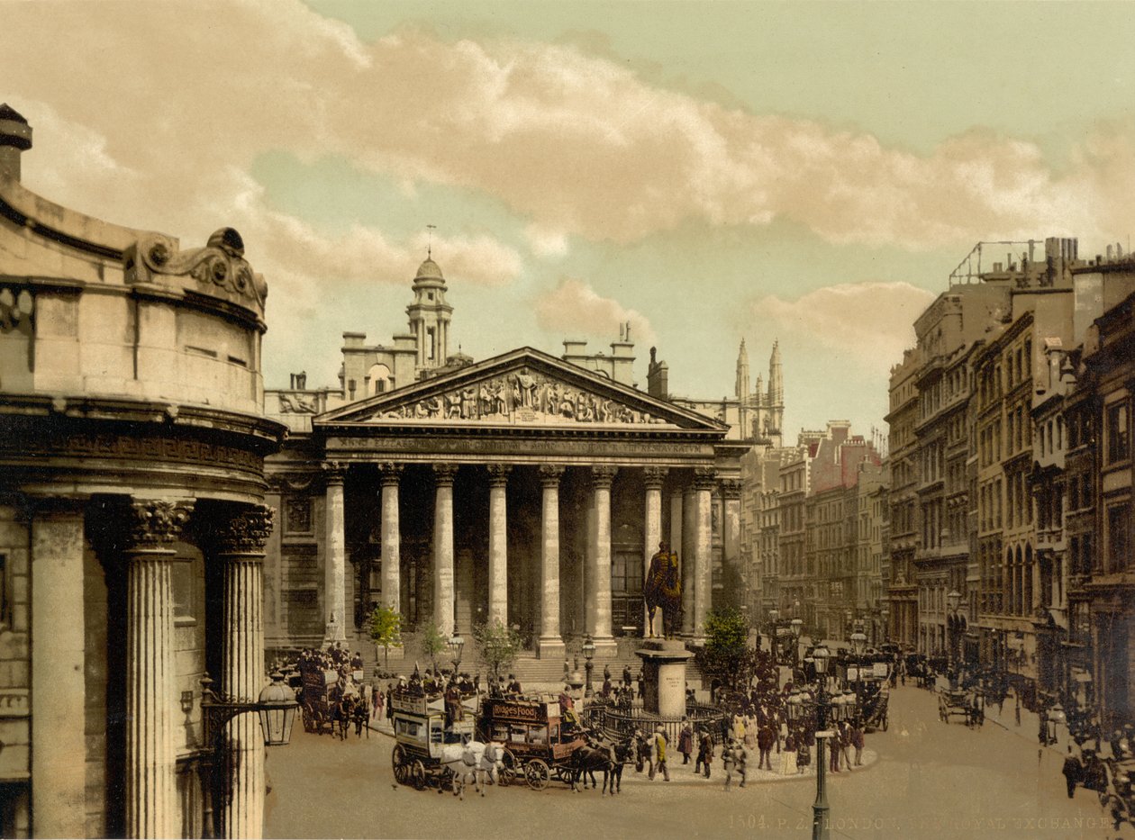 Royal Exchange, London,, ca. 1890-1900 (fotokrom) af Detroit Publishing Co.