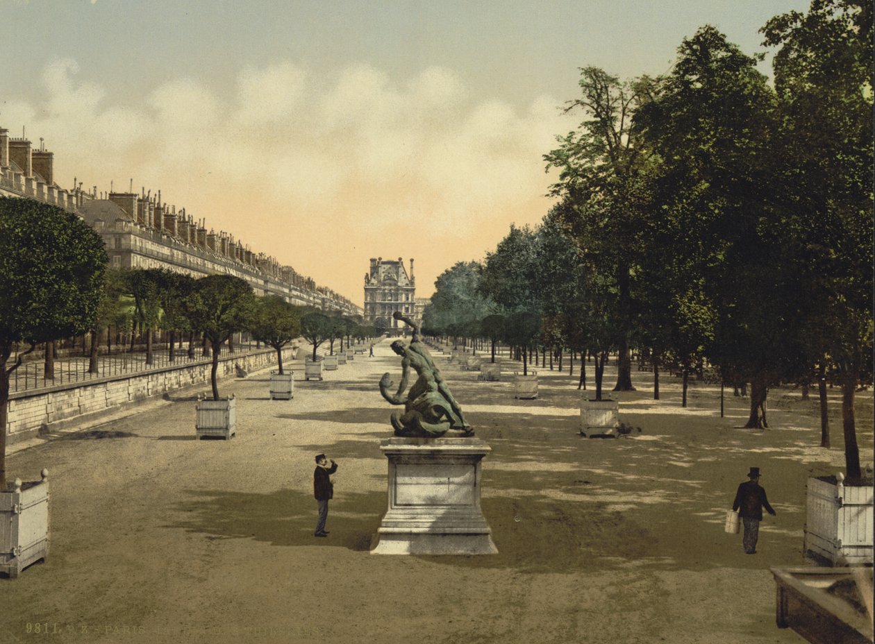 Tuileriehaven, Paris, ca. 1890-1900 (fotokrom) af Detroit Publishing Co.