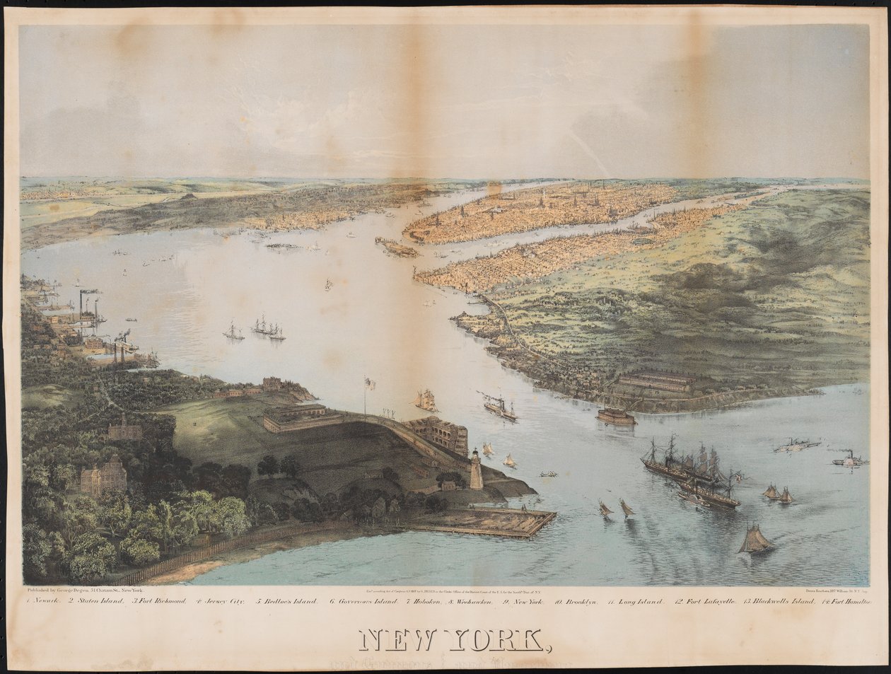 New York, 1868 af Deutz Brothers
