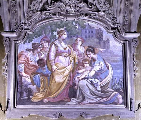 Moses reddet fra floden, fra refektoriet af Diacinto Fabbroni