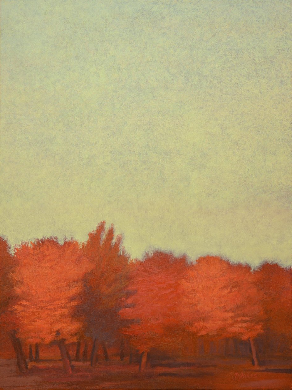 Red Orchard-ii, 2008 (pastel på papir) af Diana Jahns