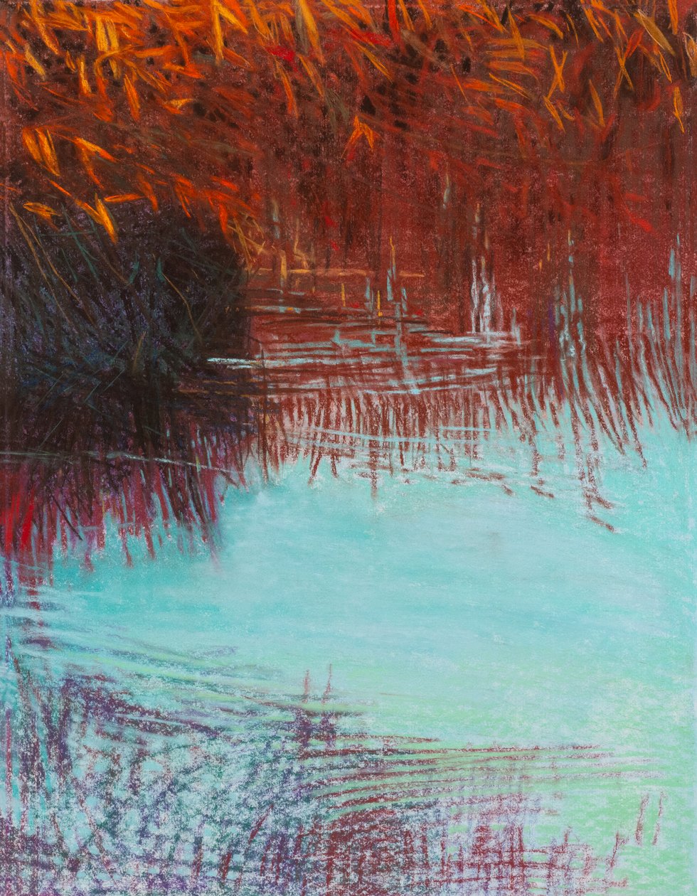 Red Willow 2b, 2021 (pastel på papir) af Diana Jahns