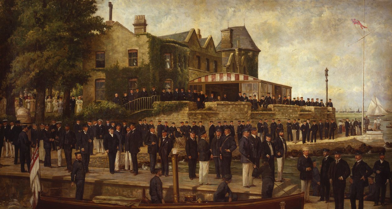 Sammensat portræt af medlemmer af Royal Yacht Squadron, 1895 af Dickinson and Foster