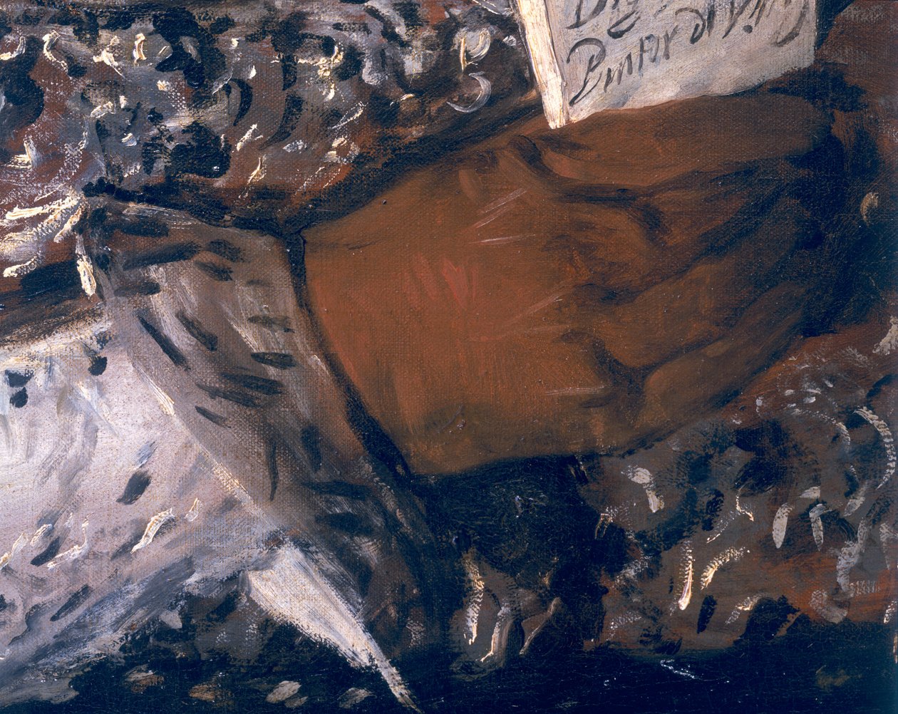 Portræt af Filip IV (1605-65) af Spanien i brunt og sølv (detalje af 30755) ca. 1631-32 af Diego Velázquez