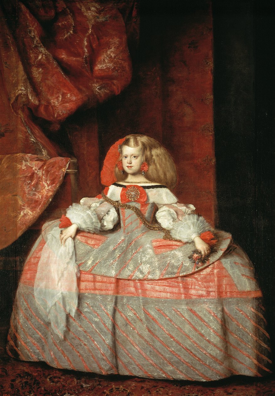 Infanta Margarita Teresa i en lyserød kjole af Diego Velázquez