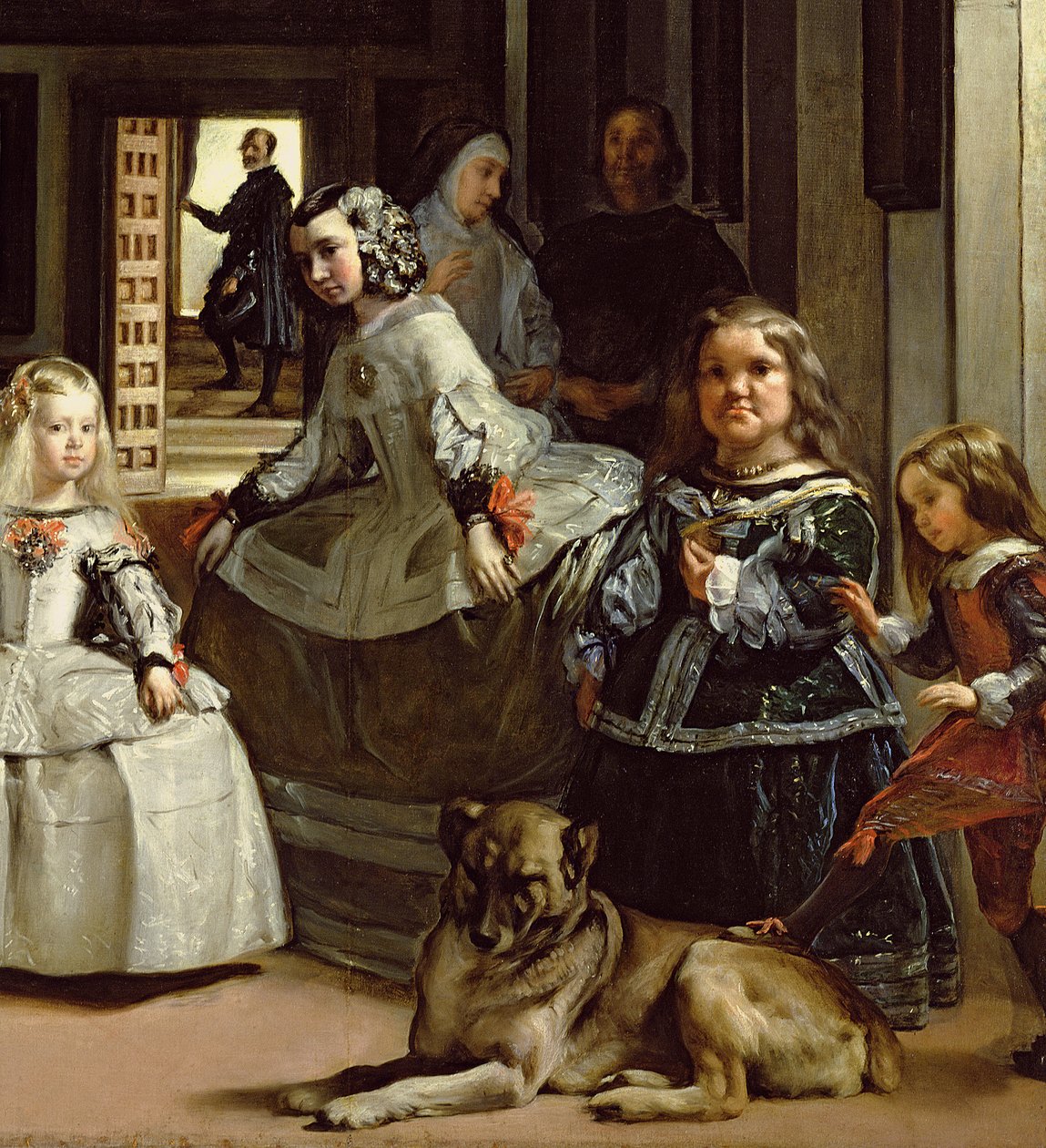 Las Meninas eller The Family of Philip IV, ca. 1656 (detalje af 405) af Diego Velázquez
