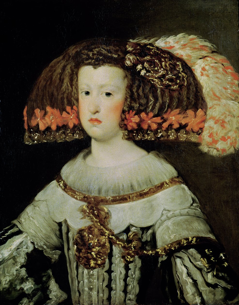 Portræt af dronning Maria Anna (1635-96) af Spanien af Diego Velázquez