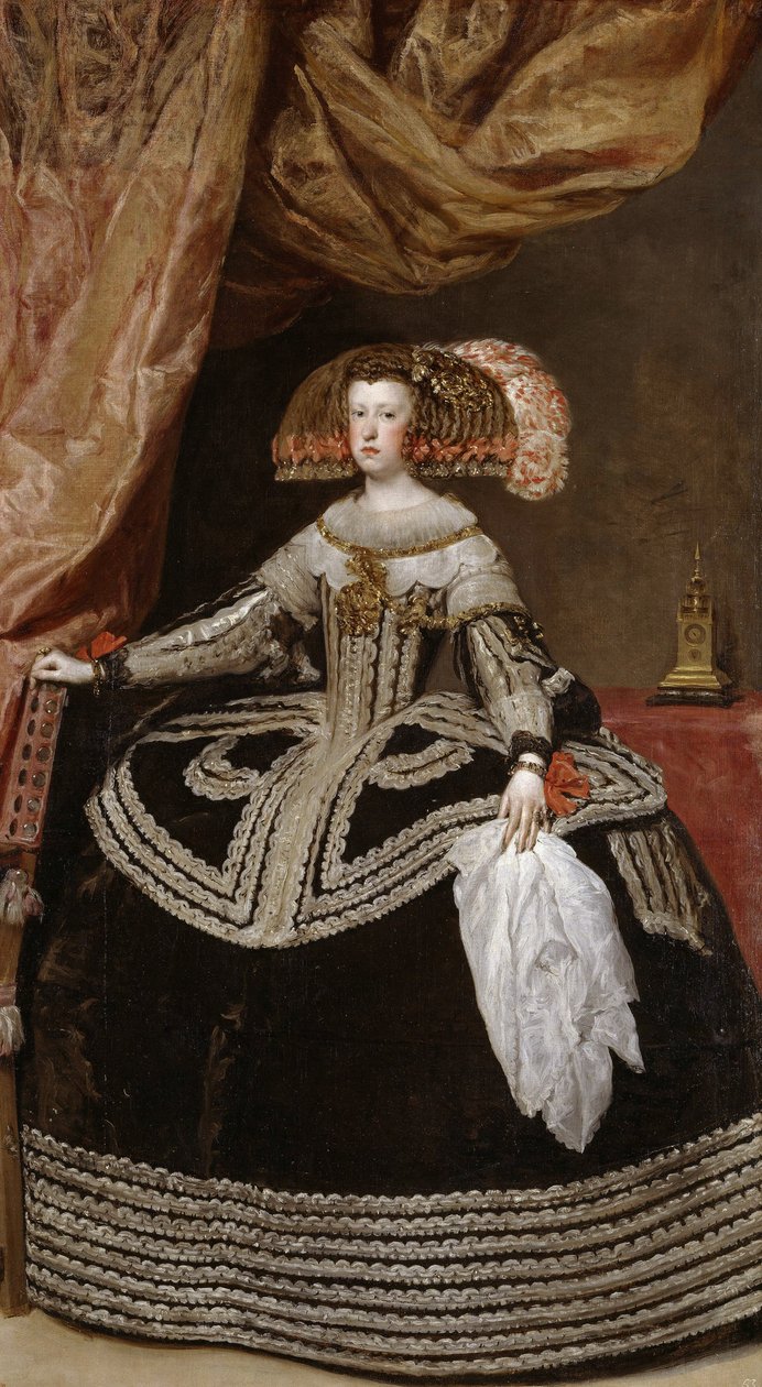 Dronning Maria Anna (1634-96) af Østrig, 1652 af Diego Velázquez