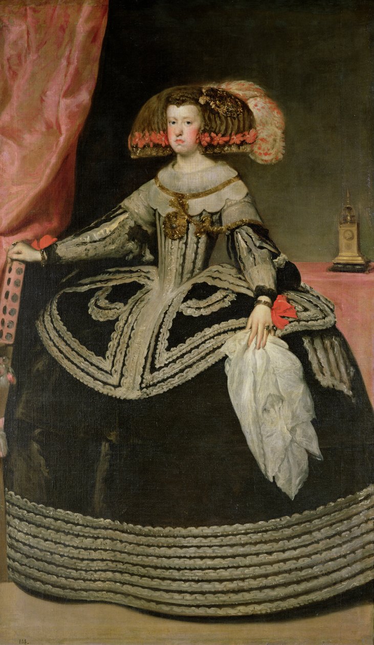 Dronning Maria Anna af Østrig (1634-96), ca. 1652 af Diego Velázquez