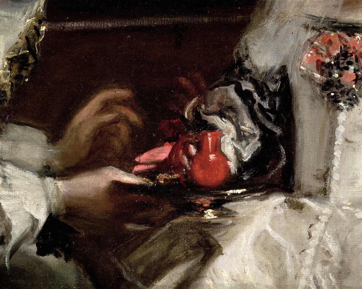 Brochen af Infanta Margarita Maria, fra Las Meninas (detalje af 405) af Diego Velázquez