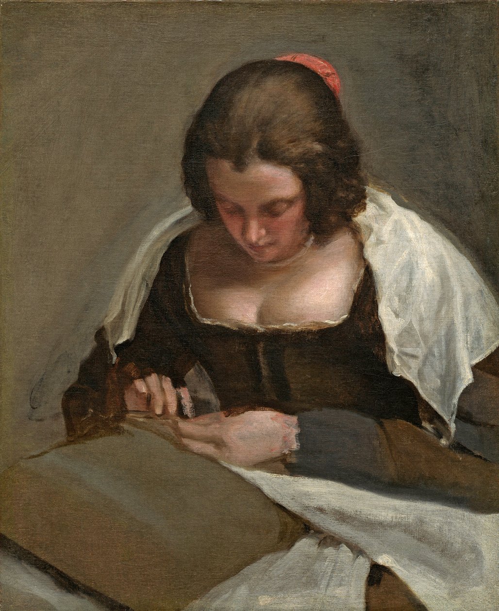 Nålekvinden, ca. 1640-50 af Diego Velázquez
