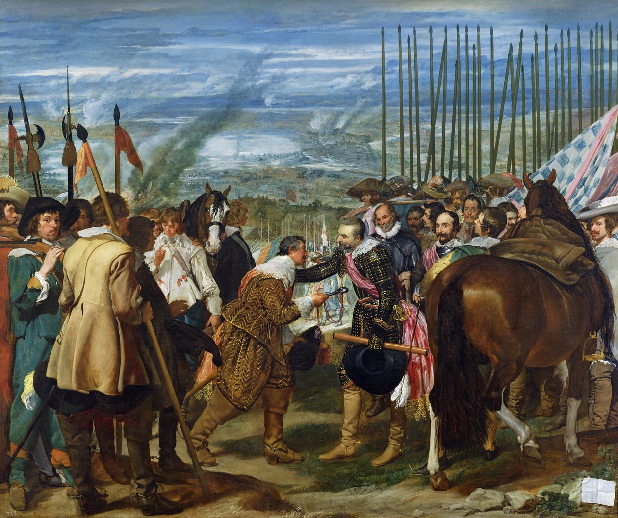 Overgivelsen af Breda, 1625, ca. 1635 (se også 68345) af Diego Velázquez
