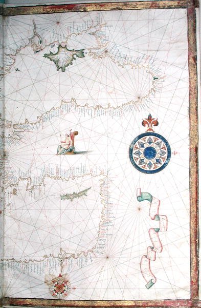 Tyrkiet, Det Kaspiske Hav og Cypern, detaljer fra et ordatlas, 1565 af Diego Homem
