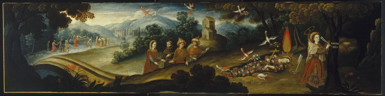 Legenden om Santa Sophronia af Diego Quispe Tito