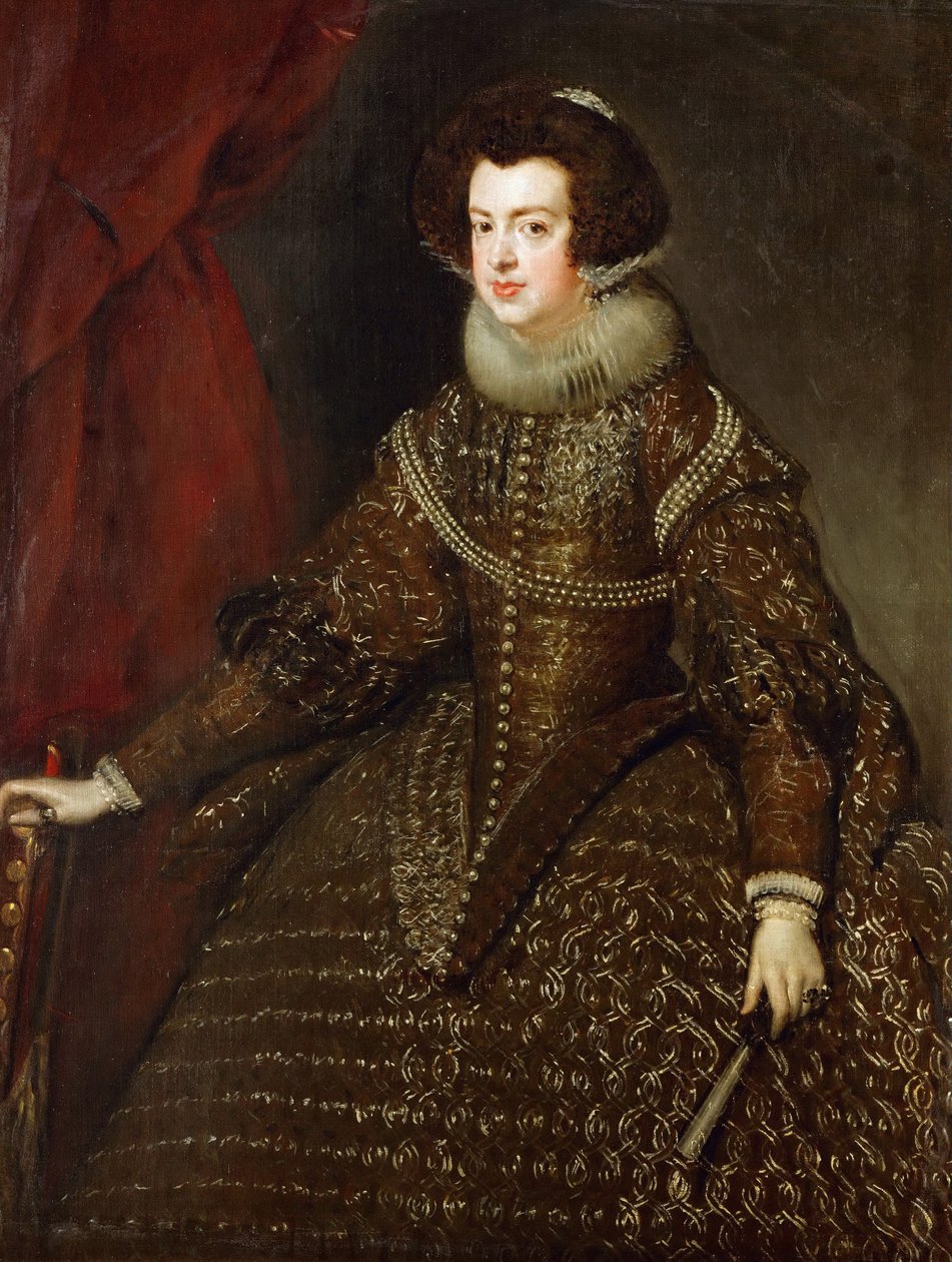 Barok: Portræt af Elisabeth af Frankrig (1602-1644), dronning af Spanien par Velazquez, Diego (1599-1660) af Diego Velázquez