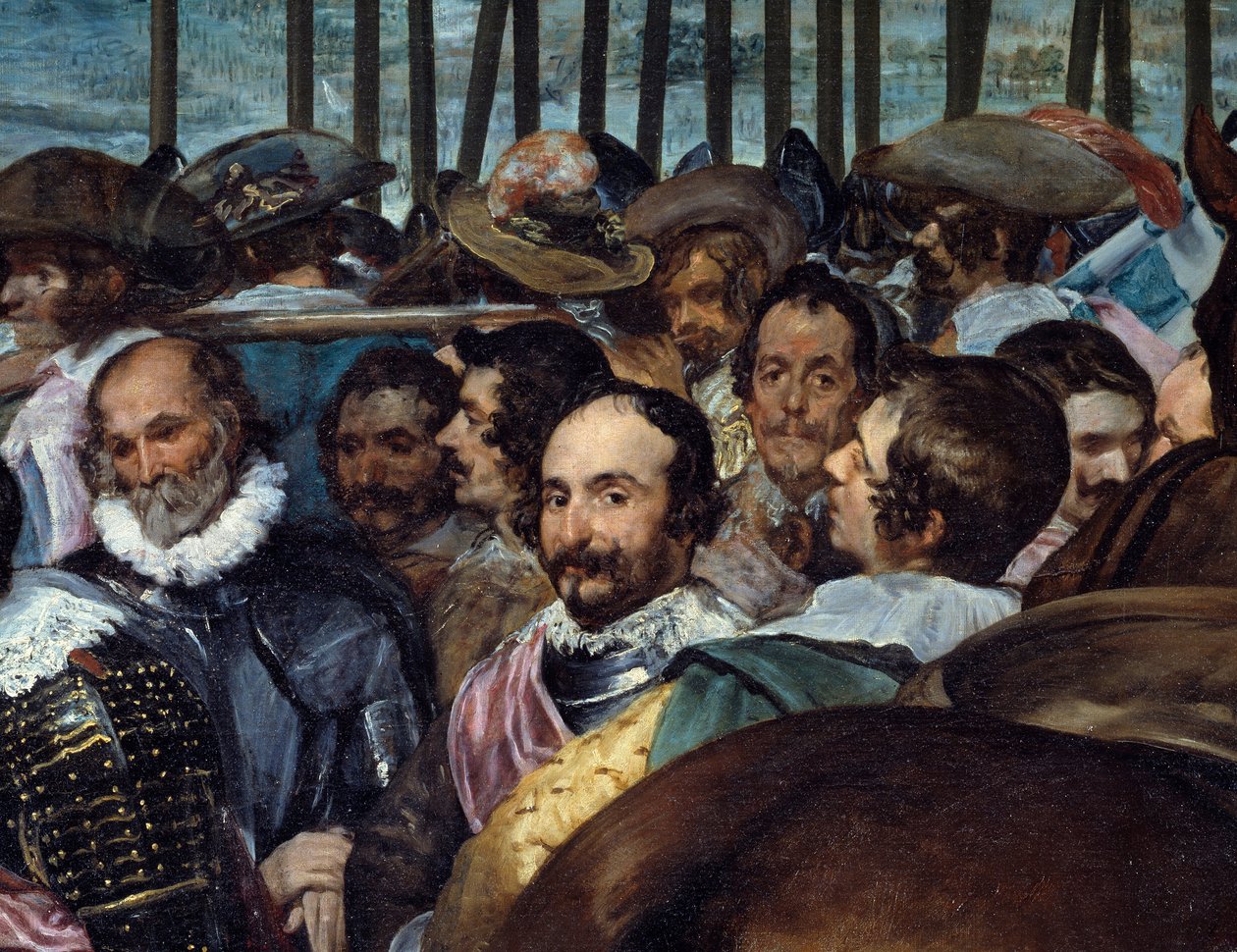 Breda "s surrender. At the end of the siege of Bredadani af Diego Velázquez