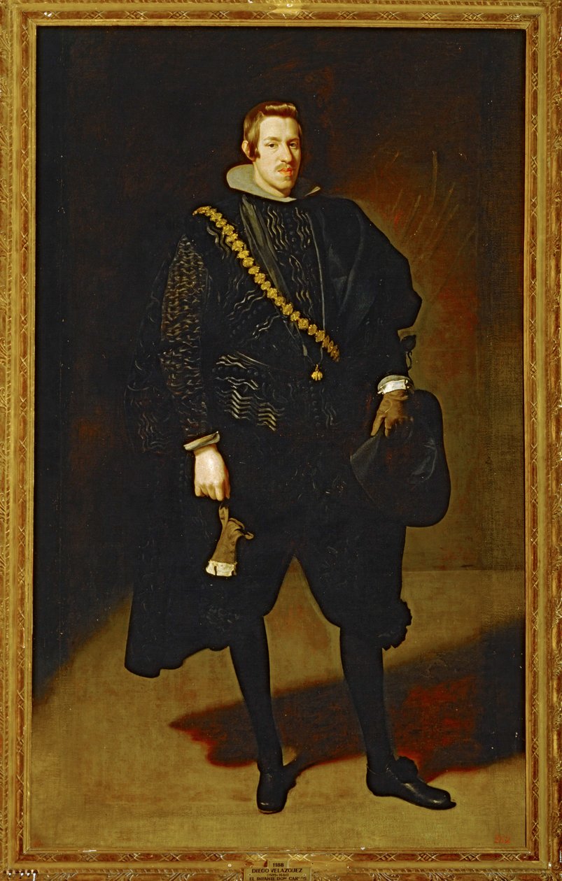 Don Carlos, barn af Spanien, søn af Filip II ... (maleri på lærred) af Diego Rodriguez de Silva y Velazquez