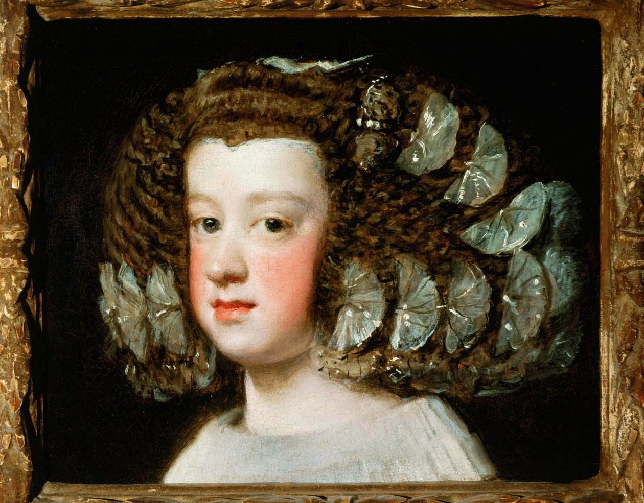Infanta Maria Teresa, senere dronning af Frankrig (olie på lærred) af Diego Rodriguez de Silva y Velazquez