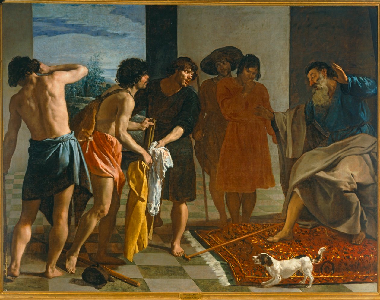 Josefs frakke bragt af hans brødre. 10014694 ... af Diego Rodriguez de Silva y Velazquez