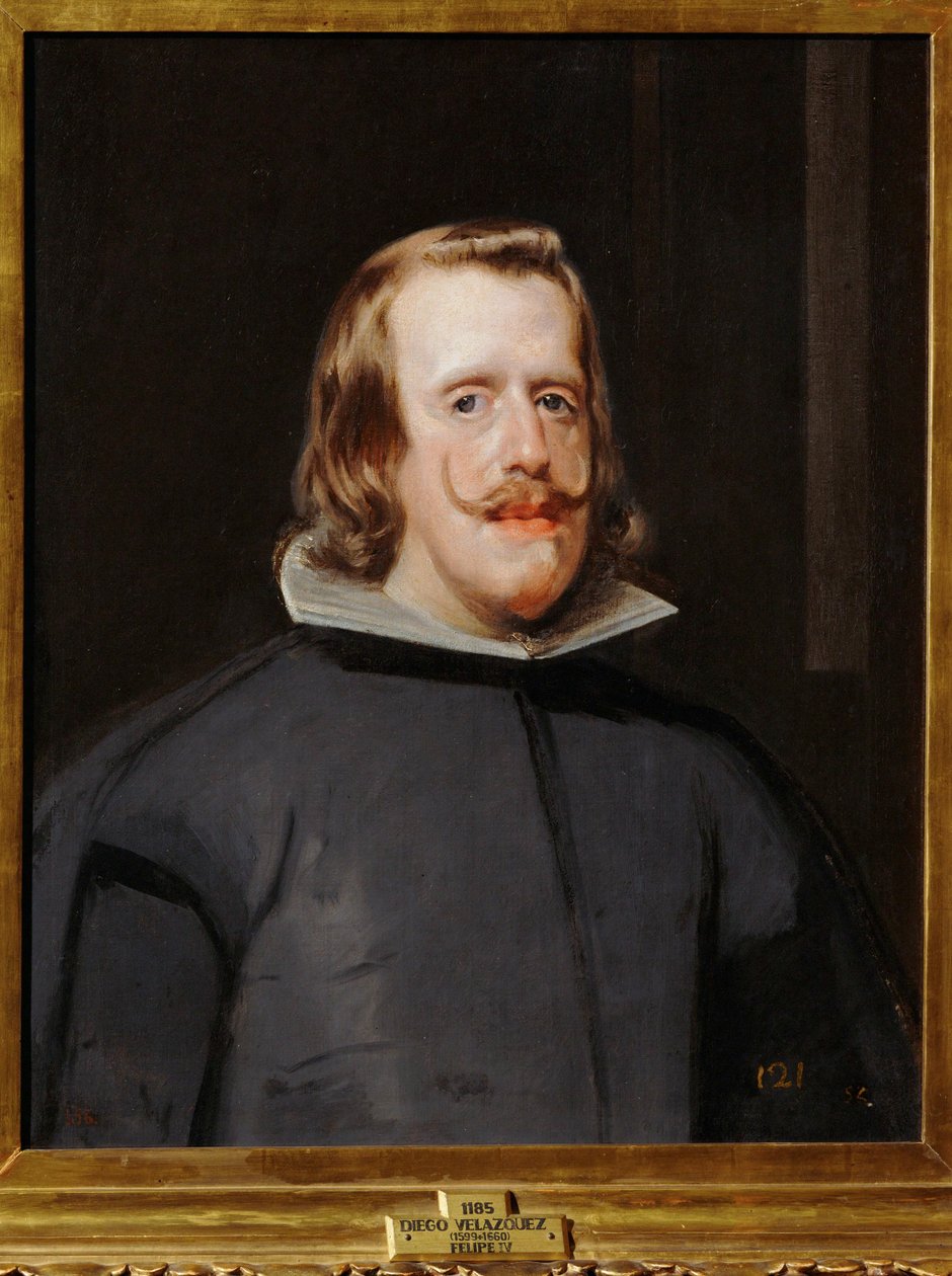Kong Felipe IV af Spanien ... (maleri på lærred) af Diego Rodriguez de Silva y Velazquez