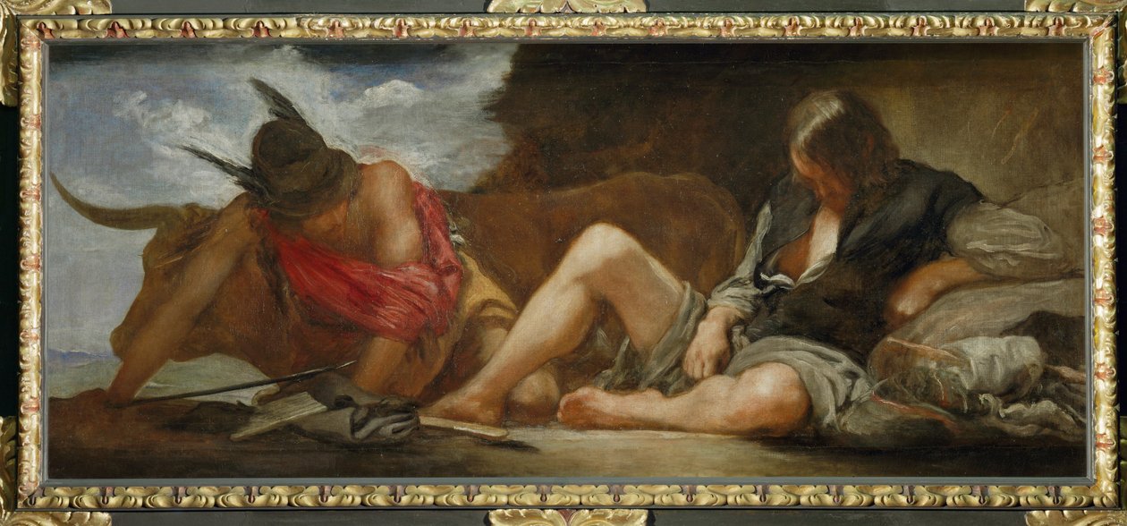 Merkur og Argos ... (maleri på lærred) af Diego Rodriguez de Silva y Velazquez