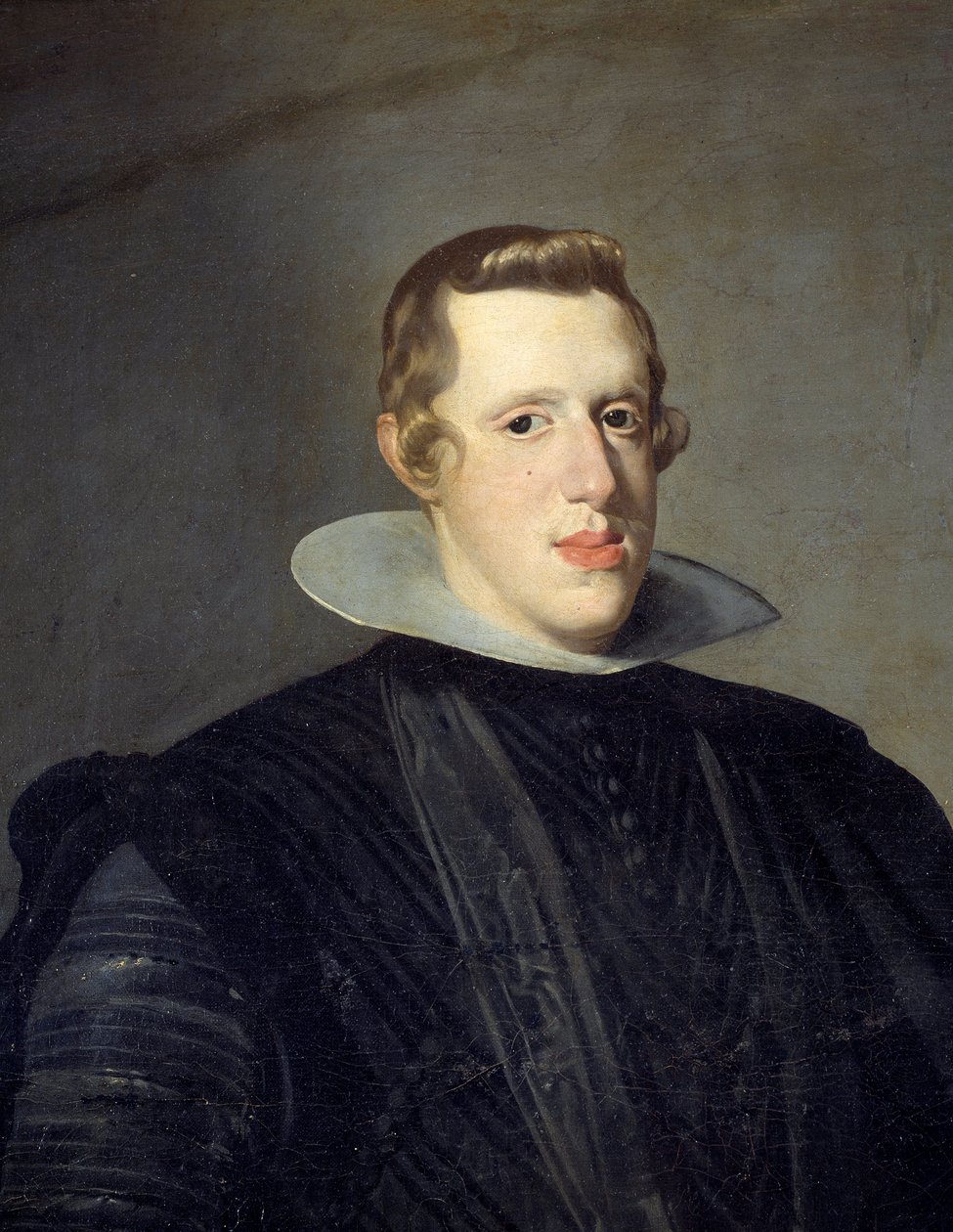Portræt i fod af Philip IV (1605 - 1665). Detalje. Maleri af Diego Rodriguez de Silva y Velasquez (1599-1660) af Diego Velázquez