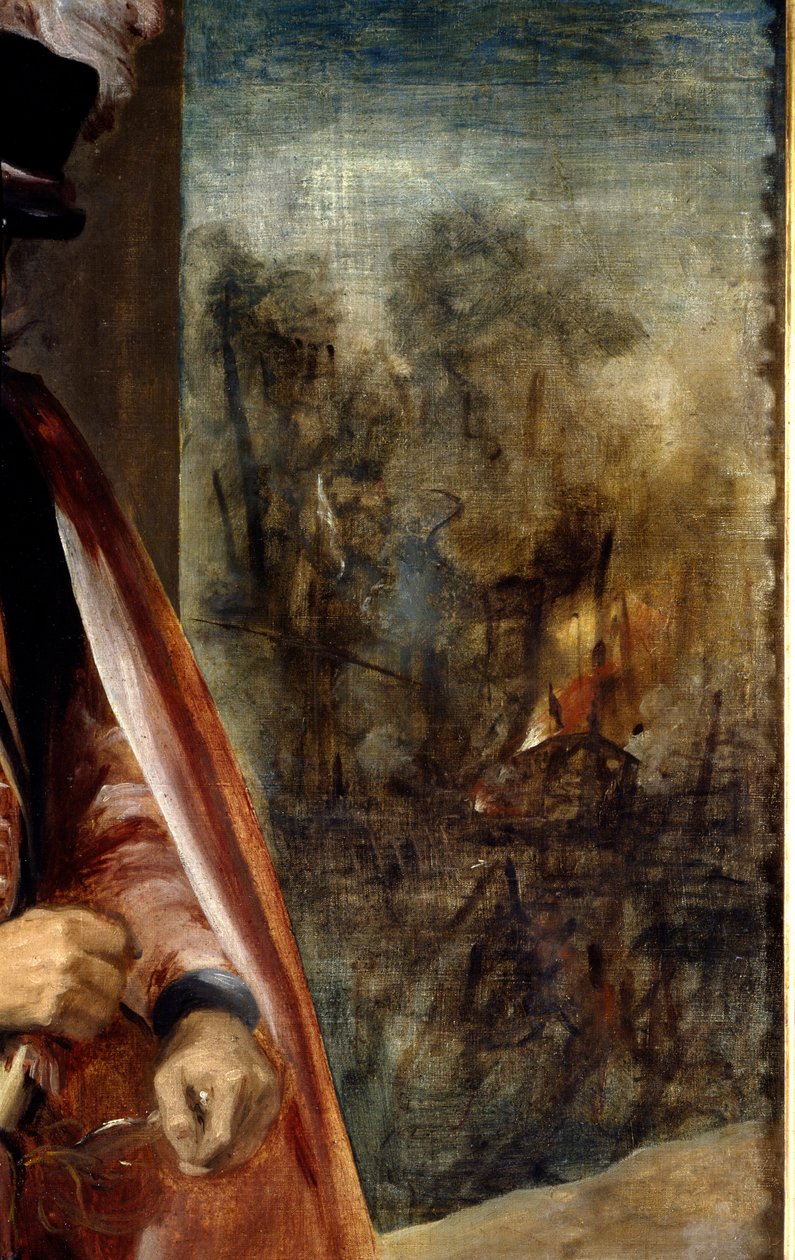 Portræt af en gøgler kendt som Don Juan af Østrig Detail. Maleri af Diego Rodriguez de Silva y Velasquez (1599-1660) af Diego Velázquez