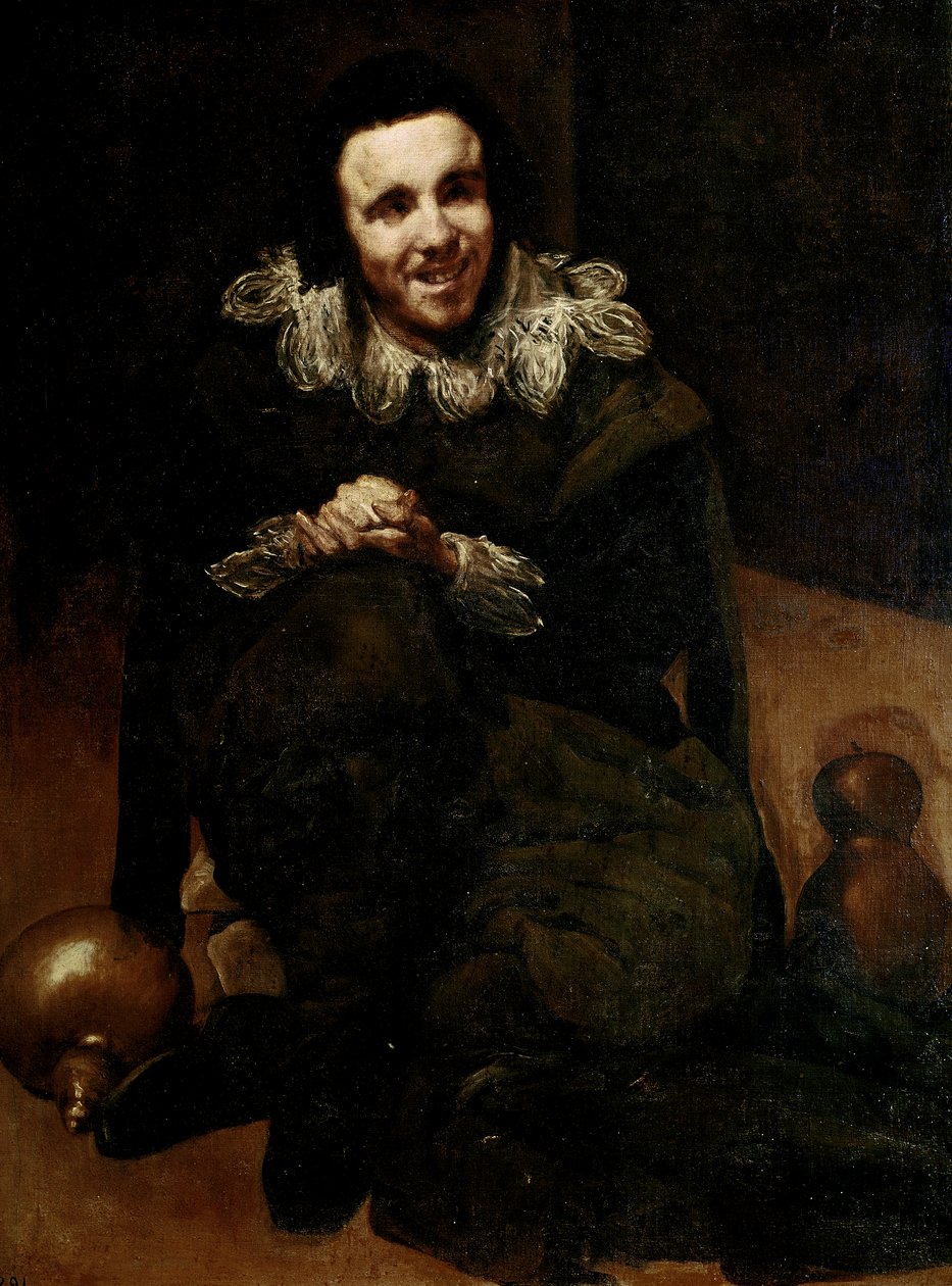 Portræt af Buffone Calabacillas, ca. 1639 (olie på lærred) af Diego Rodriguez de Silva y Velazquez