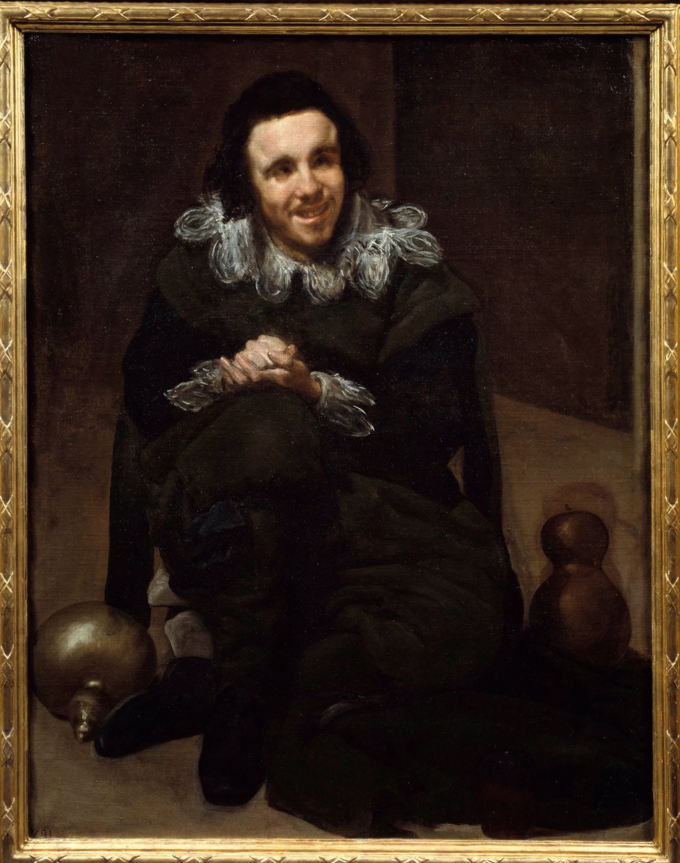 Portræt af Jester Don Juan Pumpkins. Maleri af Diego Rodriguez de Silva og Velasquez (1599-1660) af Diego Velázquez
