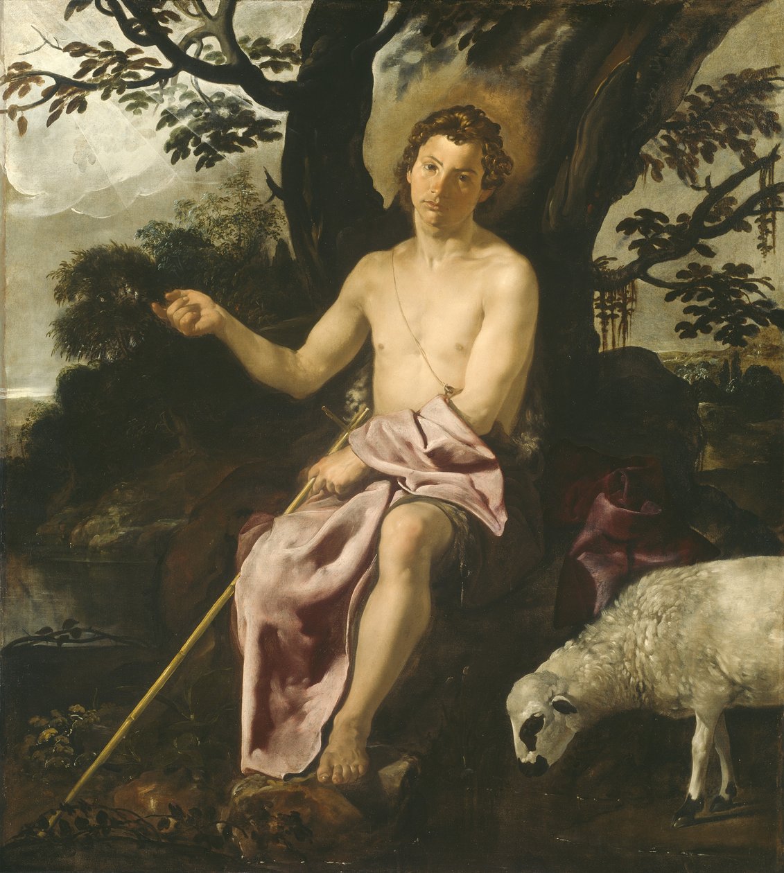 Sankt Johannes Døberen i ørkenen, ca. 1622 af Diego Velázquez
