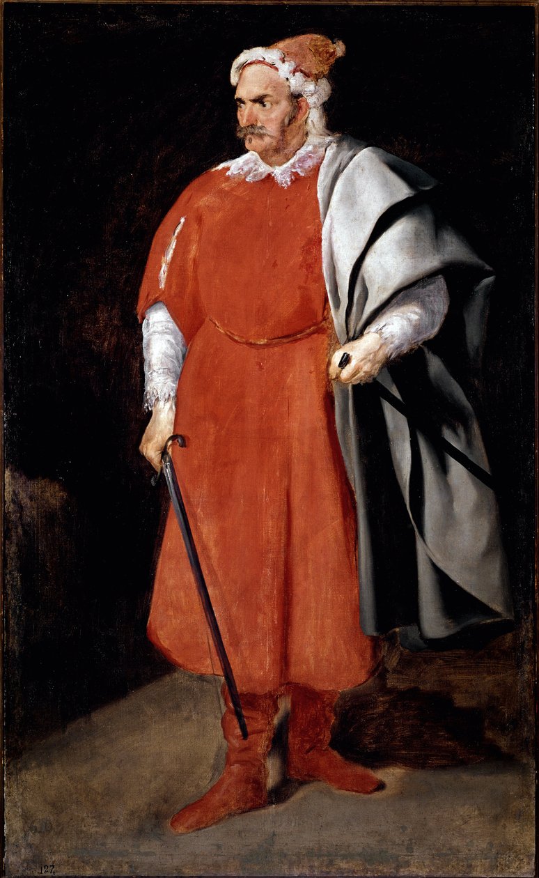The Jester Barbarroja (olie på lærred af Diego Velázquez