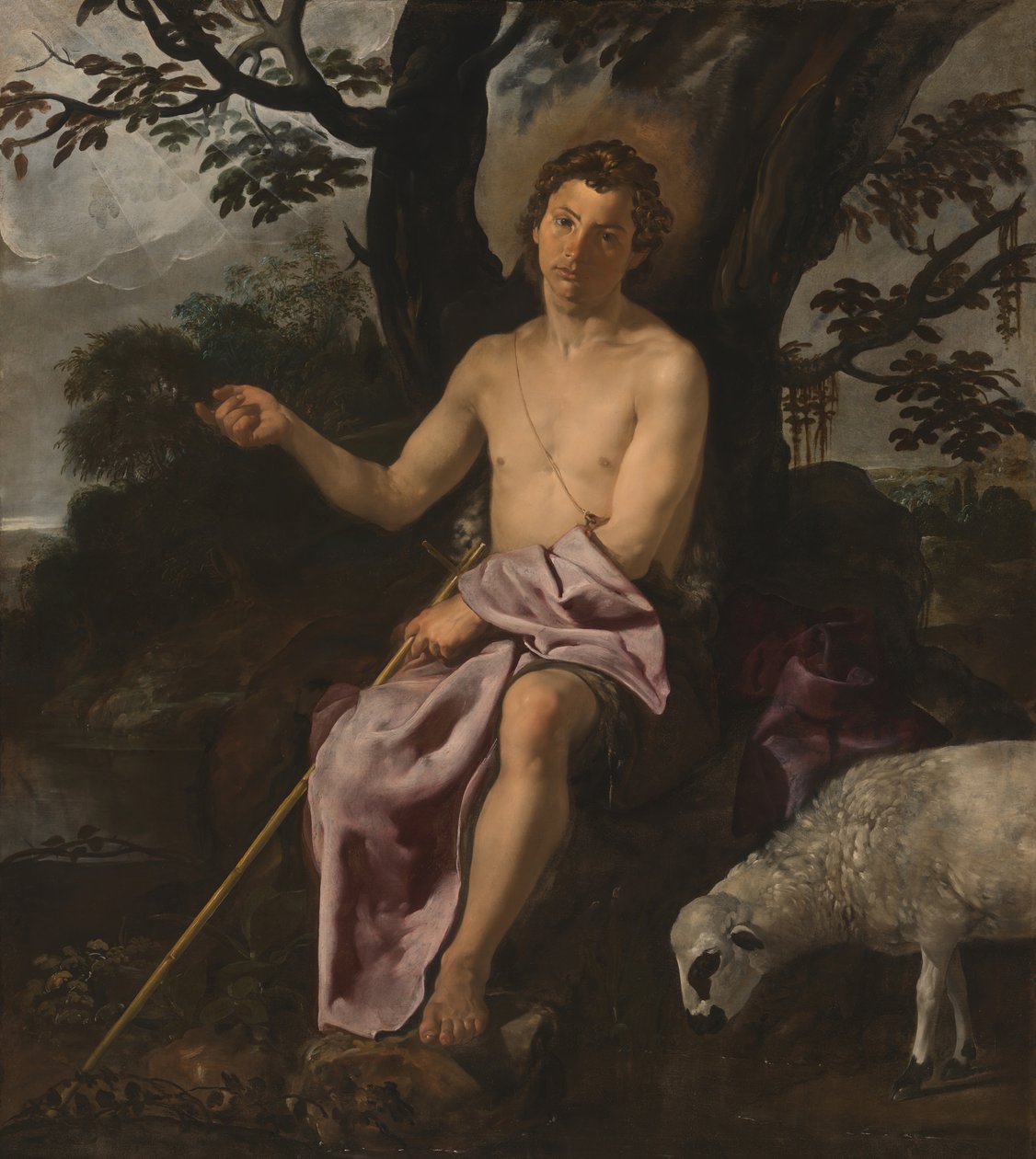 Johannes Døberen i ørkenen, ca. 1622. af Diego Velasquez