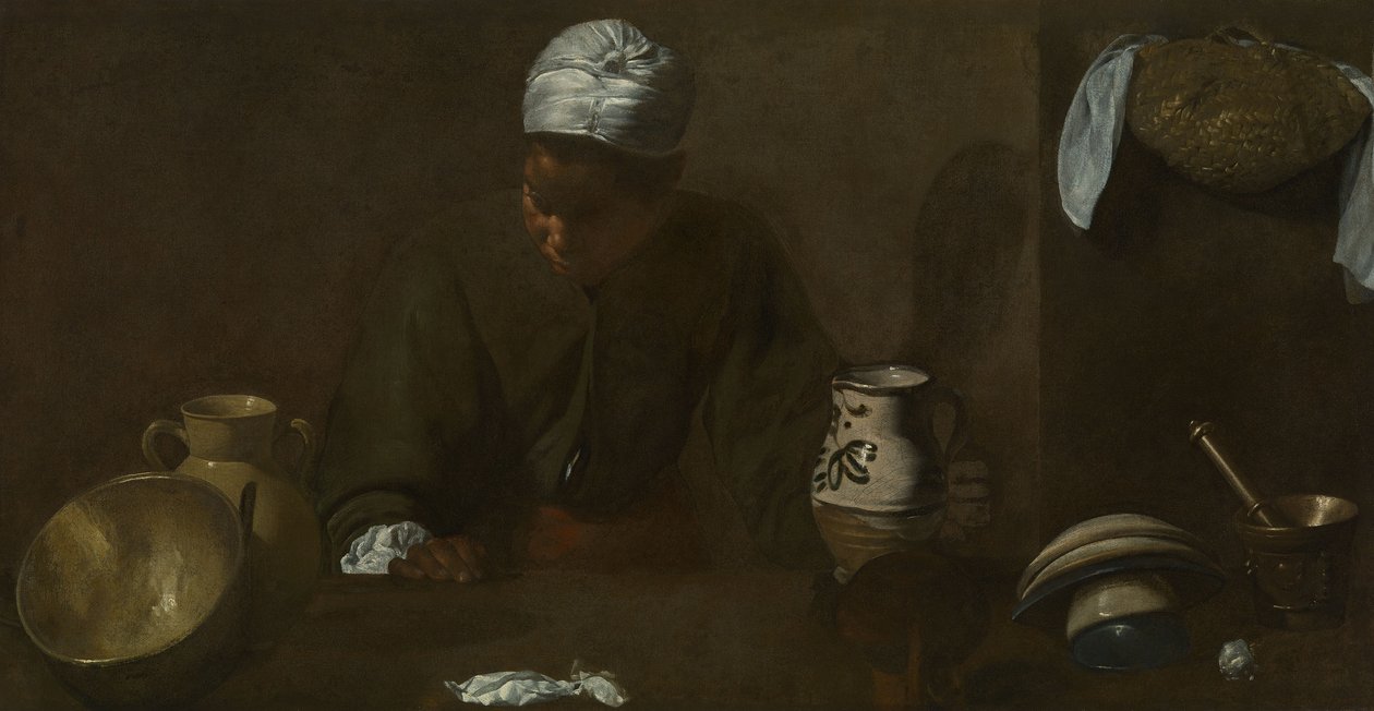 Køkkenscene af Diego Velázquez