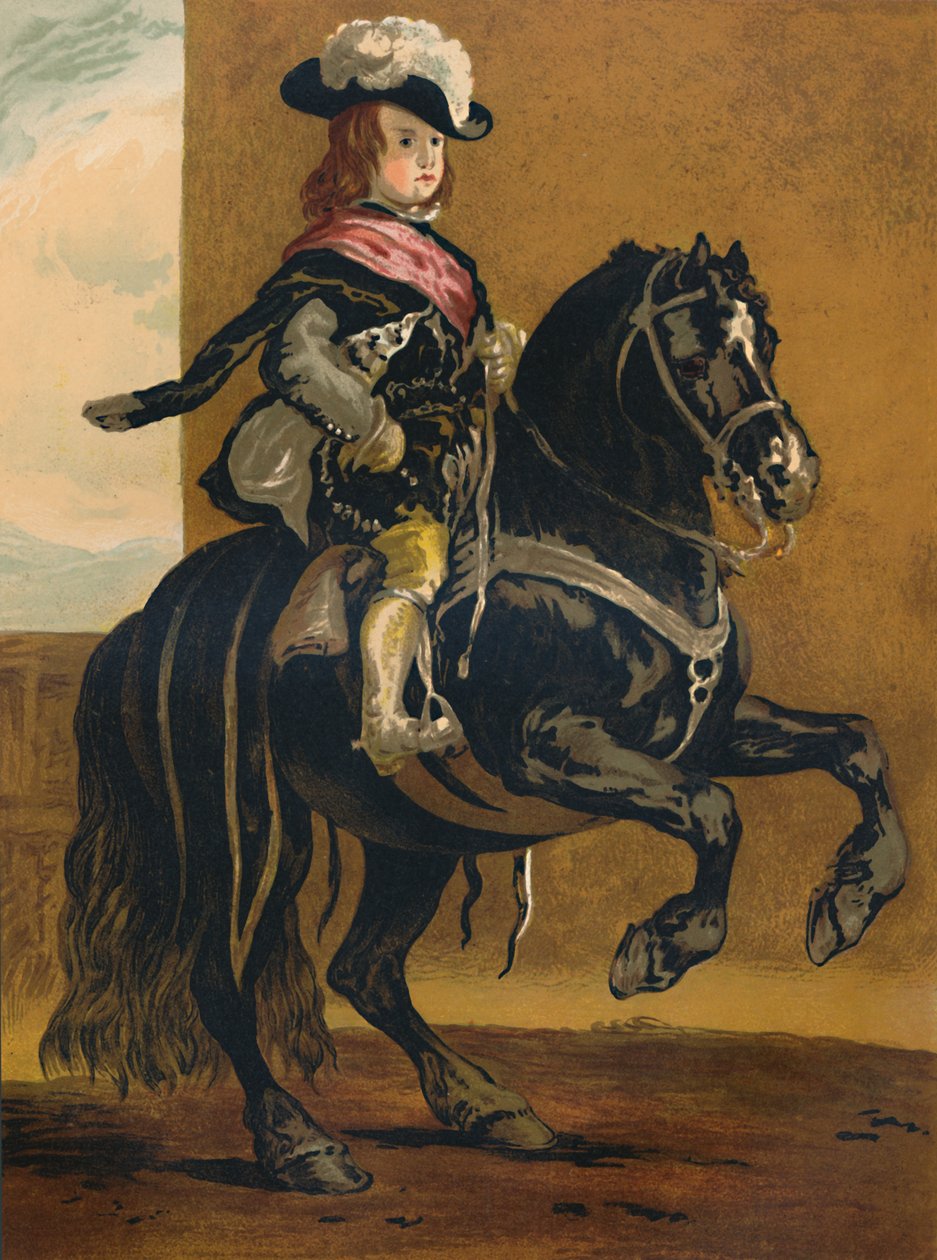 En elev fra La Haute Ecole - Don Balthazar, Spædbarn fra Spanien, c1640, c1879. af Diego Velázquez