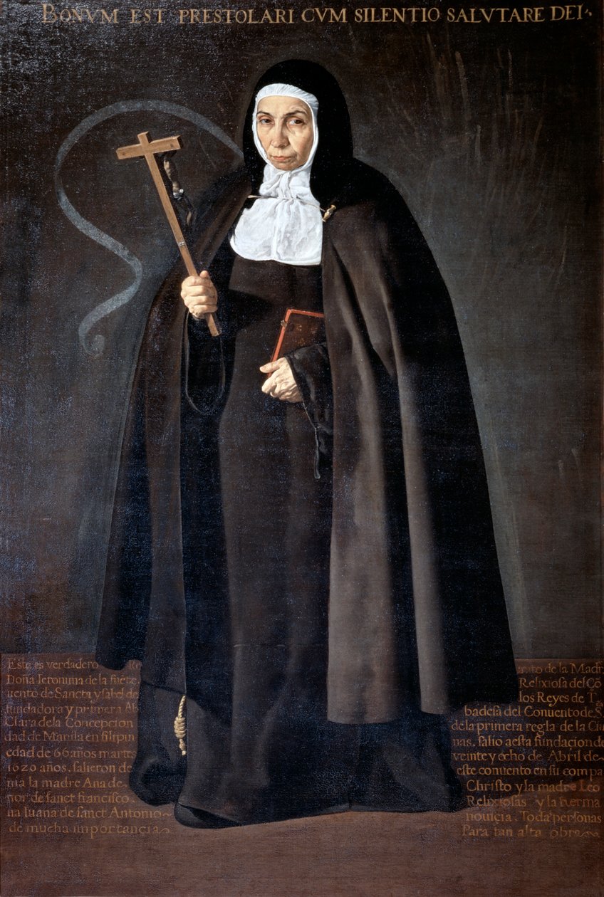 Abbedisse Jeronima de la Fuente, 1620. af Diego Velázquez