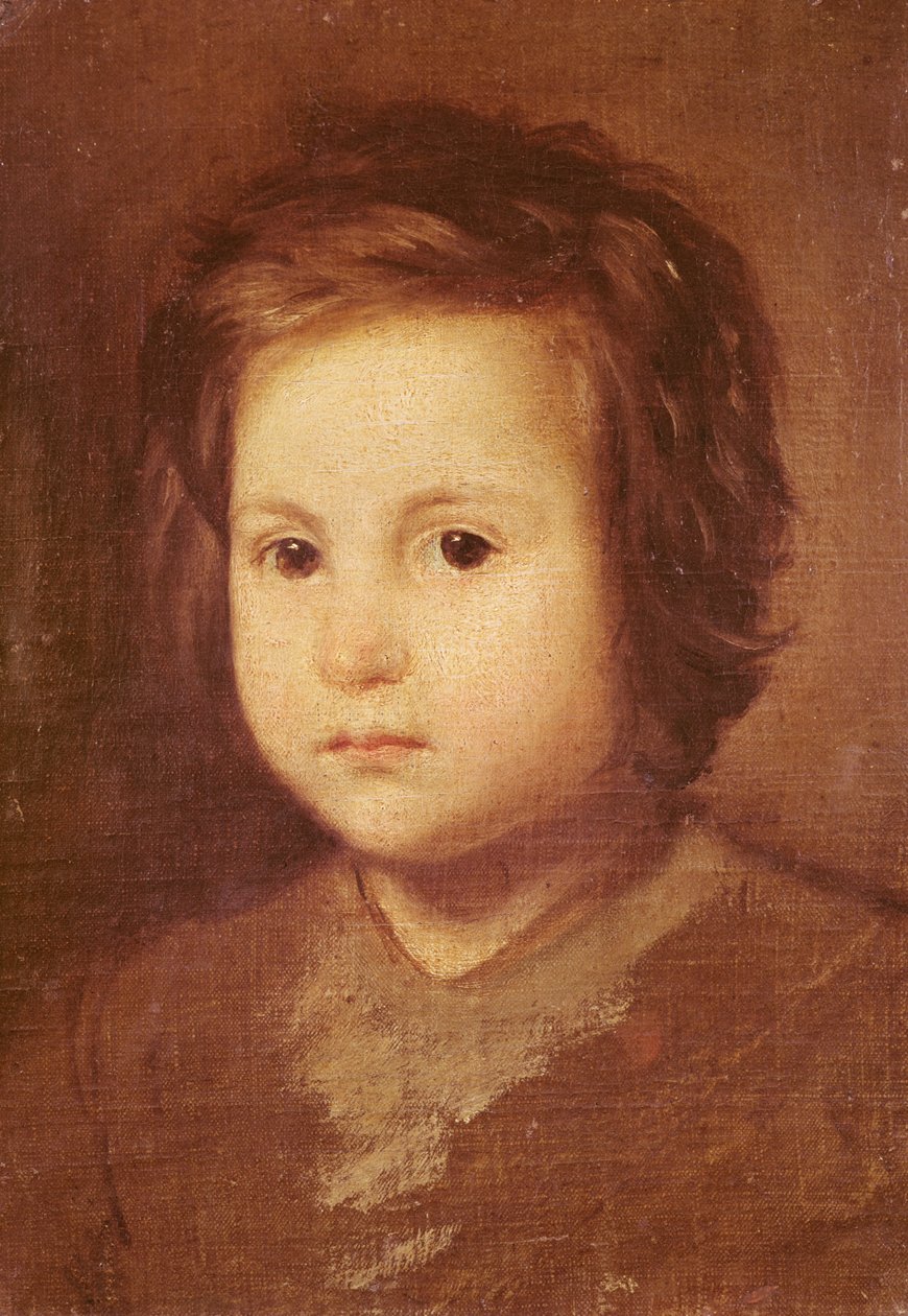 Hoved af et barn, 1650 af Diego Velázquez