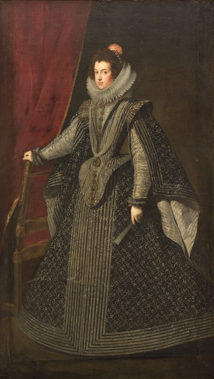 Isabella af Bourbon. Første dronning af kong Filip IV af Diego Velázquez