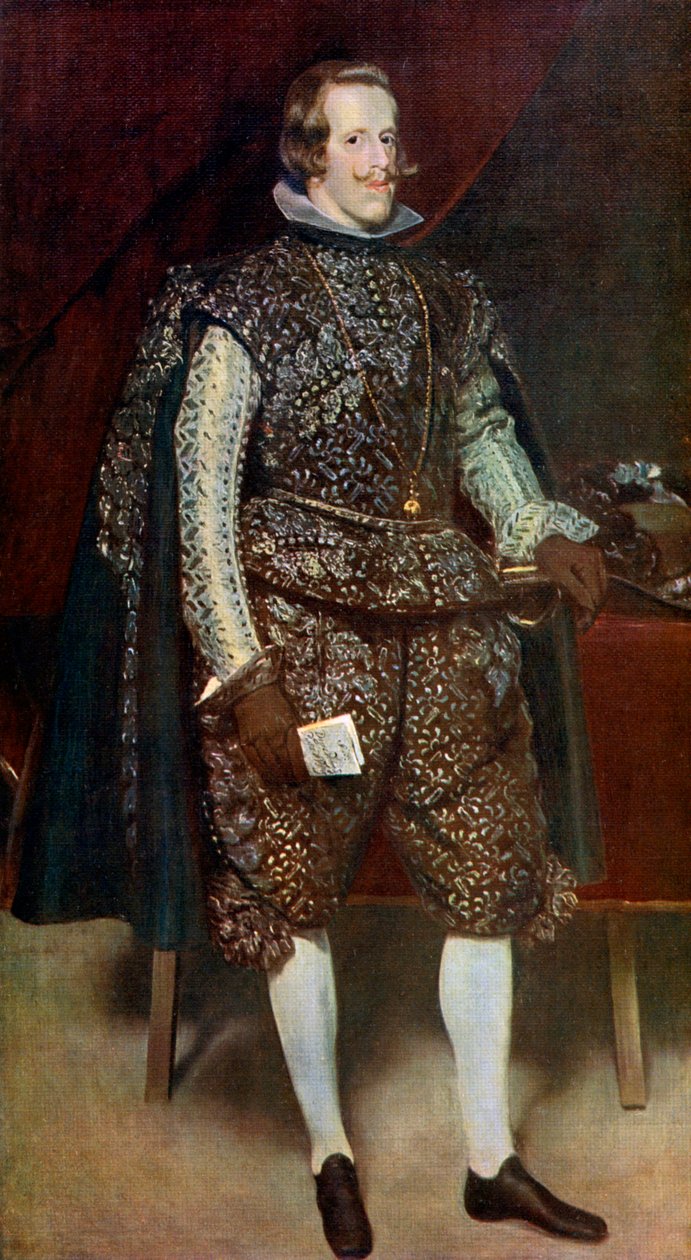 Filip IV af Spanien i brunt og sølv, c1631-1632, 1912. af Diego Velázquez