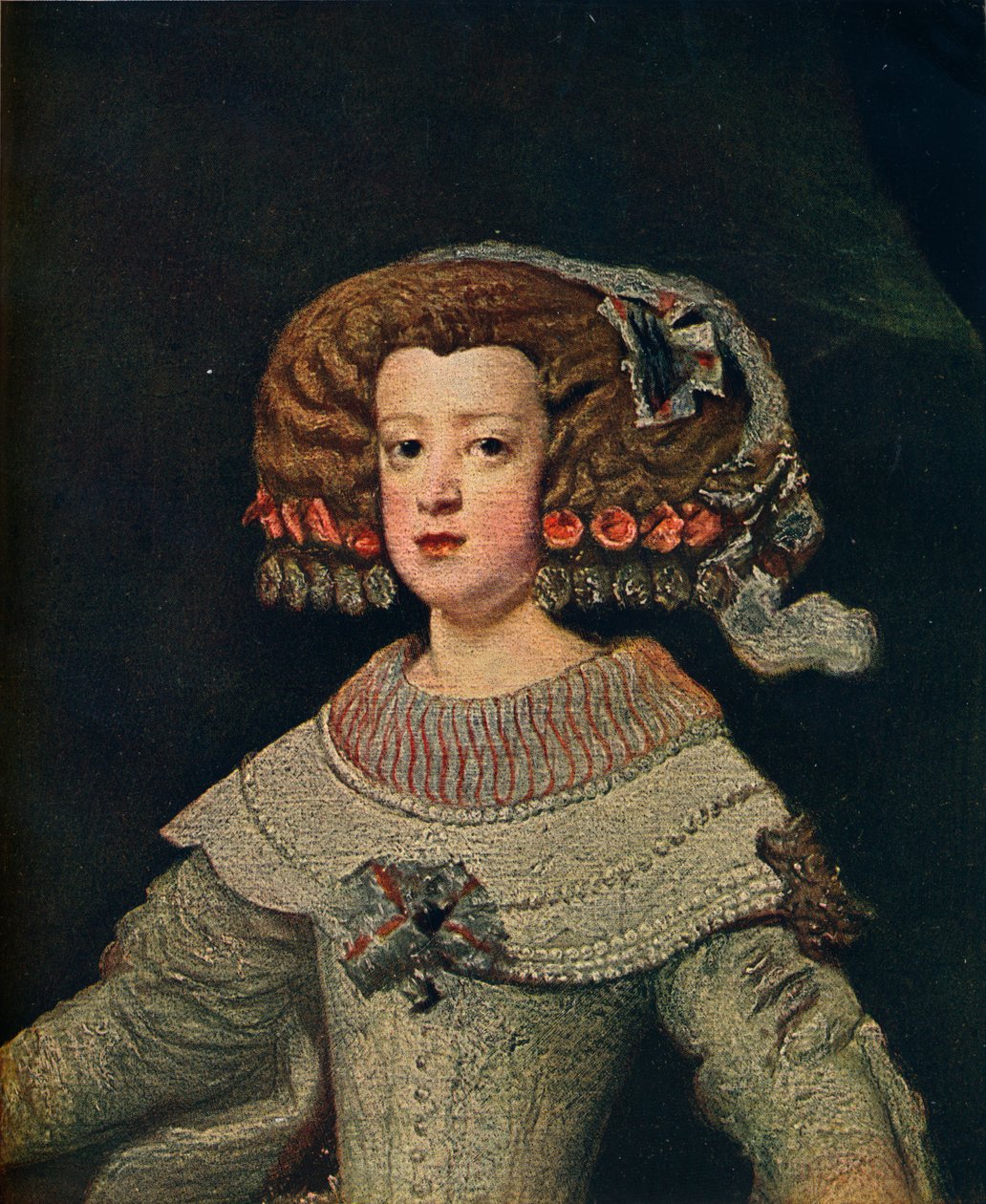 Portræt af Dronning Marie-Anne, Mariana af Østrig, 1652, 1910 af Diego Velázquez