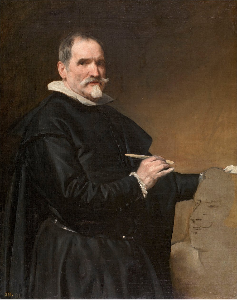 Portræt af Juan Martínez Montañés 1568-1649, 1635-1636. af Diego Velázquez
