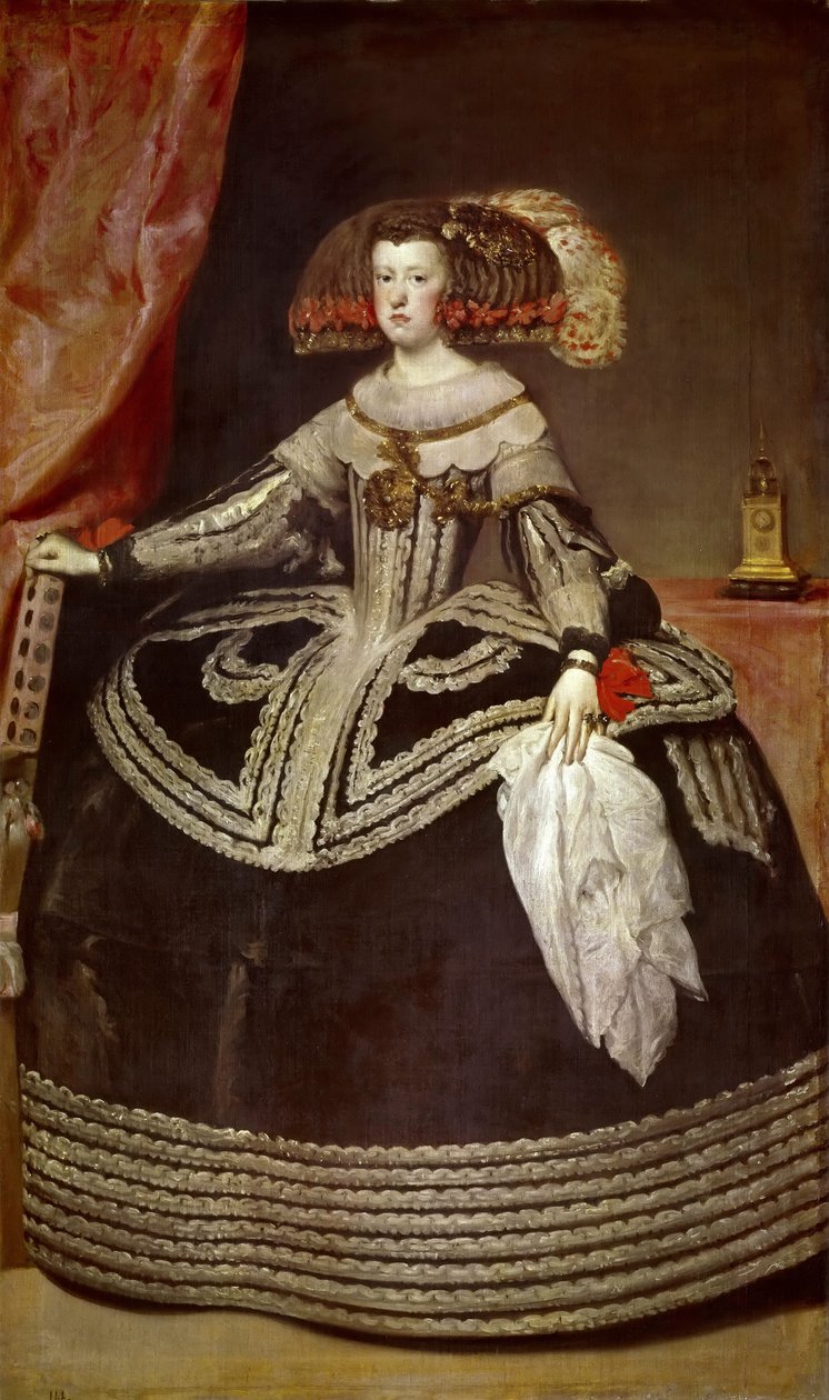 Portræt af Mariana af Østrig 16341696 af Diego Velázquez