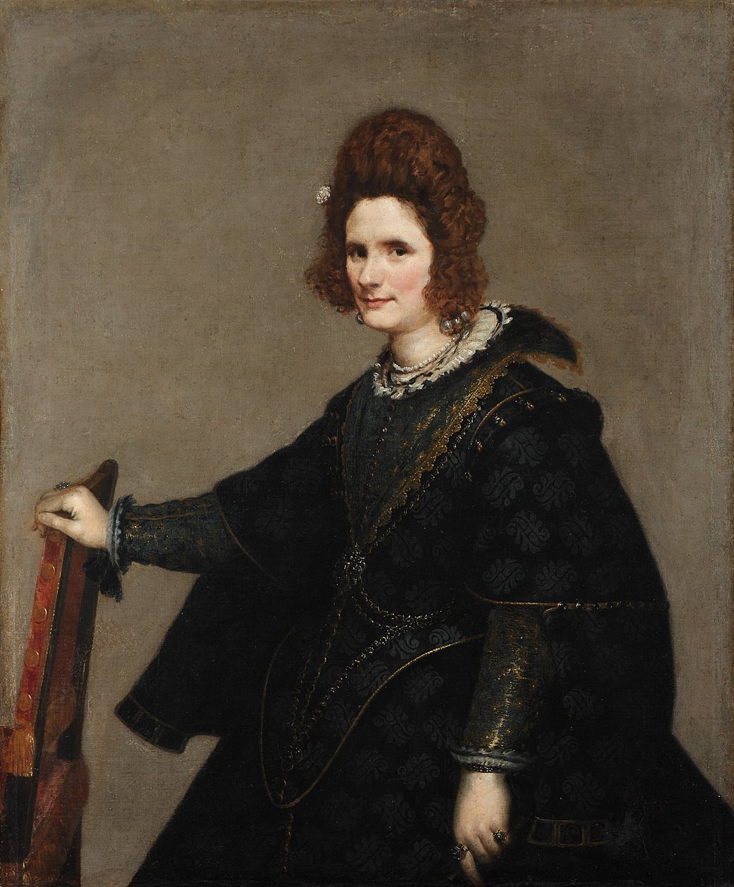 Portræt af en dame (sandsynligvis Condesa de Monterey) af Diego Velázquez