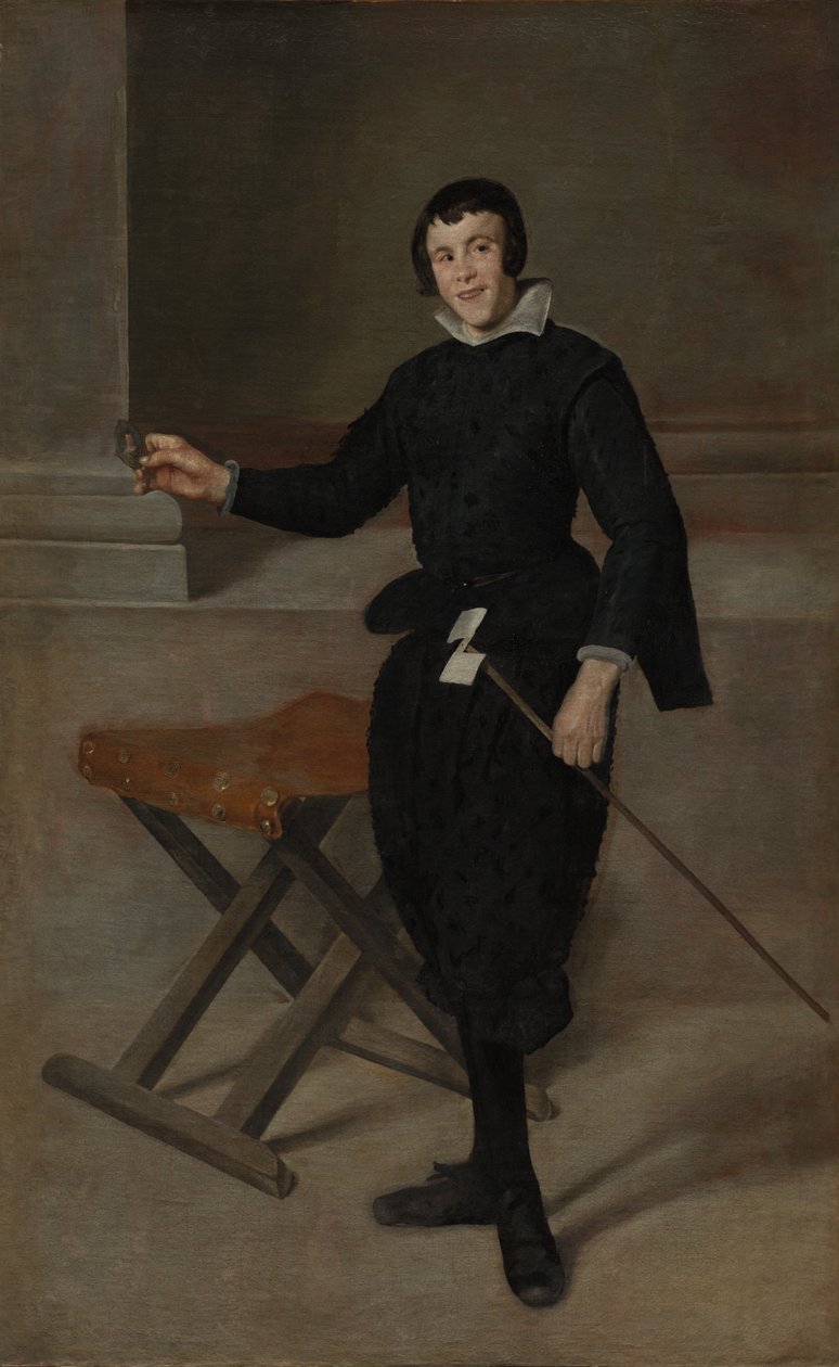 Portræt af narren Calabazas af Diego Velázquez