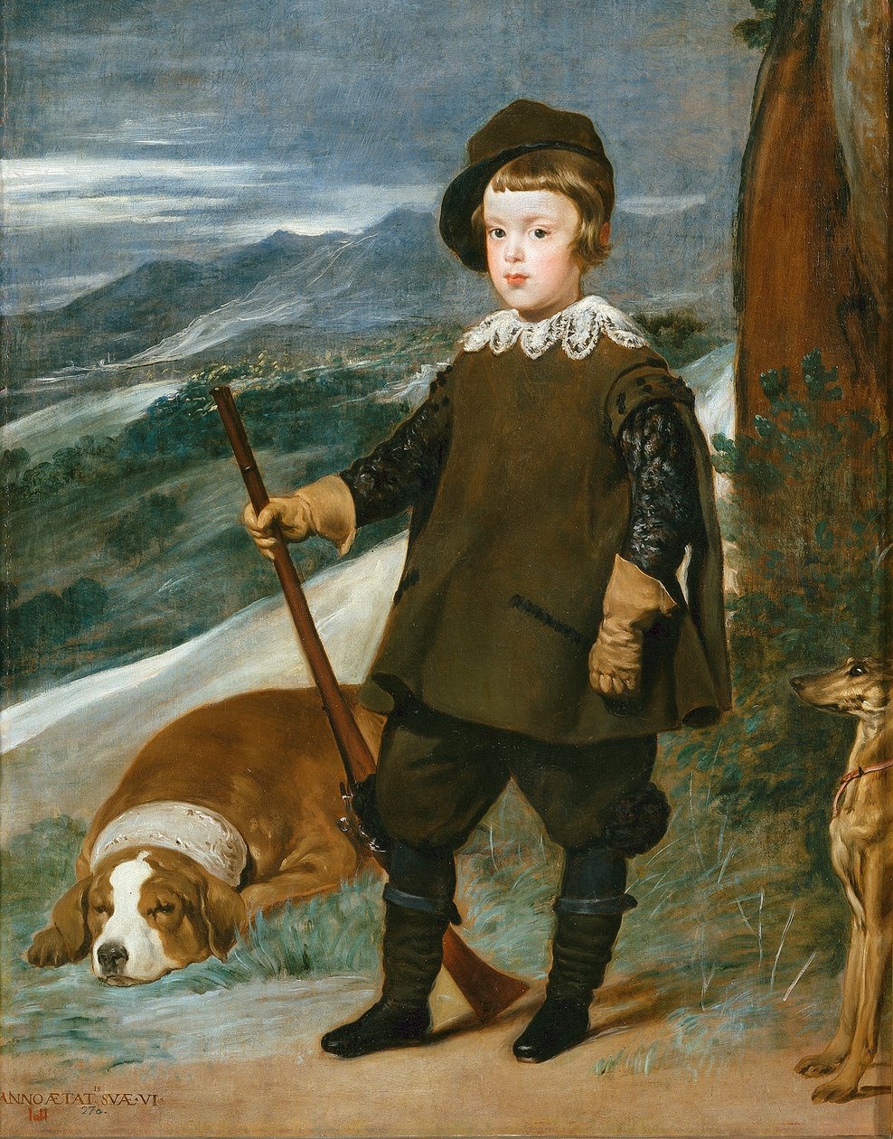 Prins Balthasar Charles som jæger af Diego Velázquez
