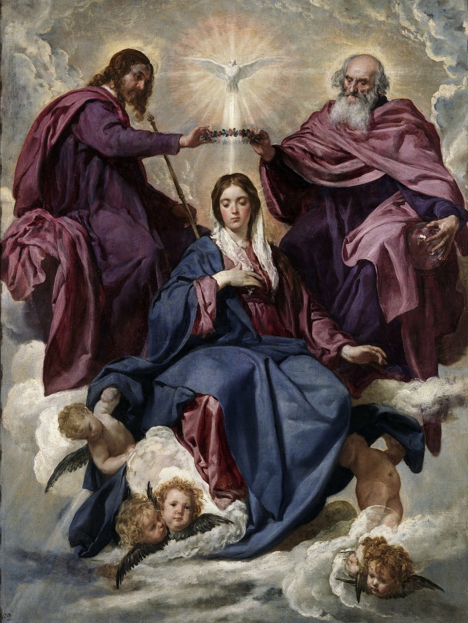Jomfruens kroning, 1635-1636 af Diego Velázquez