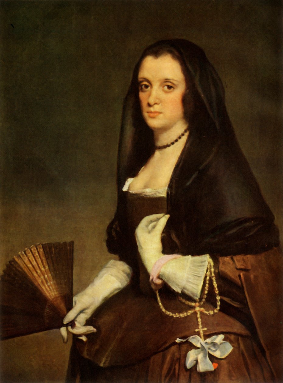 The Lady with a Fan, c1640, 1946. af Diego Velázquez